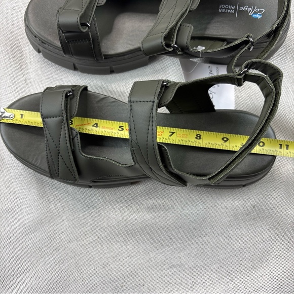 AQUA COLLEGE Womens Green Hux Round Toe Platform Slingback Sandal 11 M - Picture 12 of 12